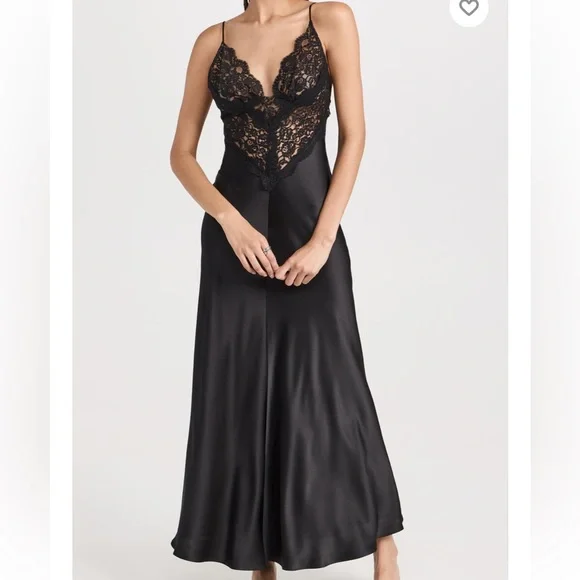 RODARTE NEW WITH TAGS Black Lace Slip Dress